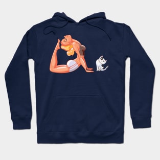 Yoga cat Hoodie